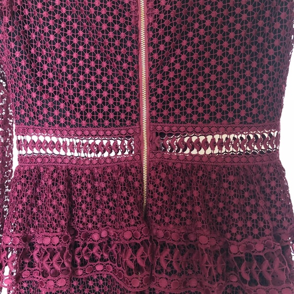 Self Portrait Burgundy dress - Picture 5 of 6